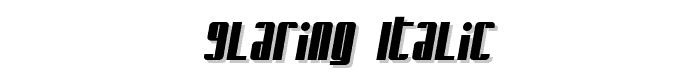 Glaring Italic font